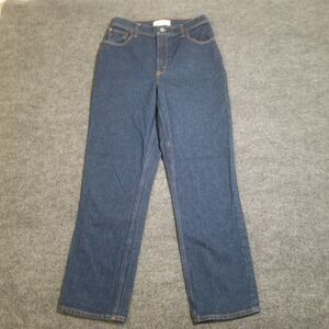 ABERCROMBIE FITCH jeans curve love 90s straight ultra high rise dark wash 29 8R